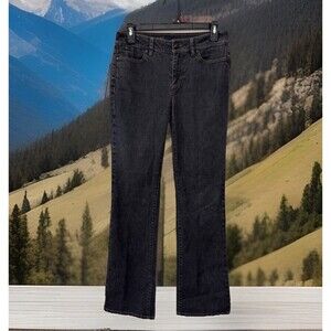 Y2K 2012 Talbots Heritage Bootcut Jeans Womens Sz 2/26 Black Washed Stretch Chic